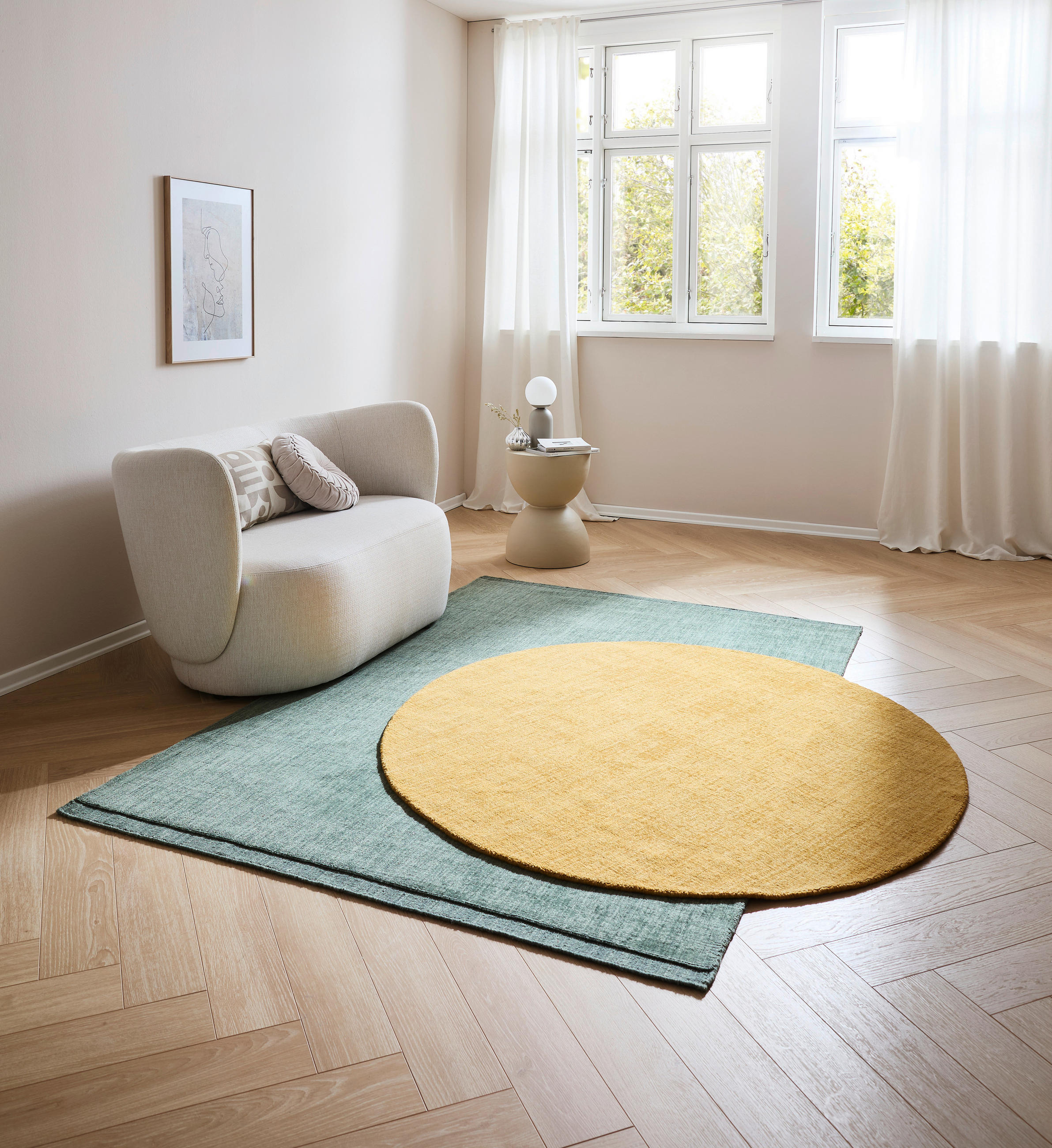 ORIENTTEPPICH 160 cm Gelb  - Gelb, Basics, Textil (160cm) - Cazaris