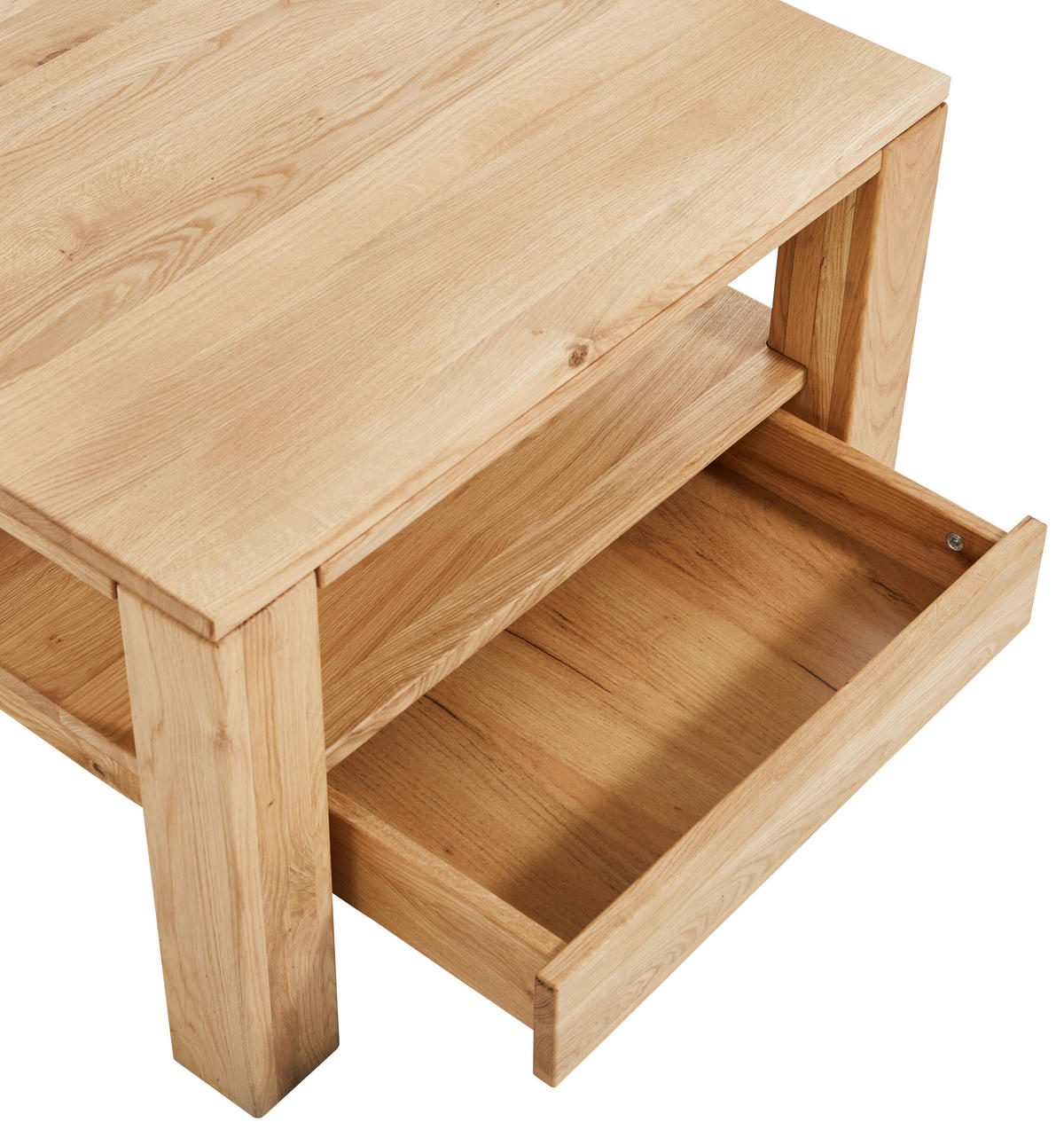 COUCHTISCH Wildeiche massiv 70/70/47,5 cm quadratisch Eichefarben  - Eichefarben, KONVENTIONELL, Holz (70/70/47,5cm) - Linea Natura