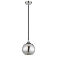 VISEČA SVETILKA  LOURDES      25/131 cm      E27 - barve kroma/srebrne barve, Basics, kovina/steklo (25/131cm) - Globo