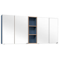 SPIEGELSCHRANK 155/70,3/17,3 cm  - Silberfarben/Dunkelblau, MODERN, Glas/Holzwerkstoff (155/70,3/17,3cm) - Dieter Knoll