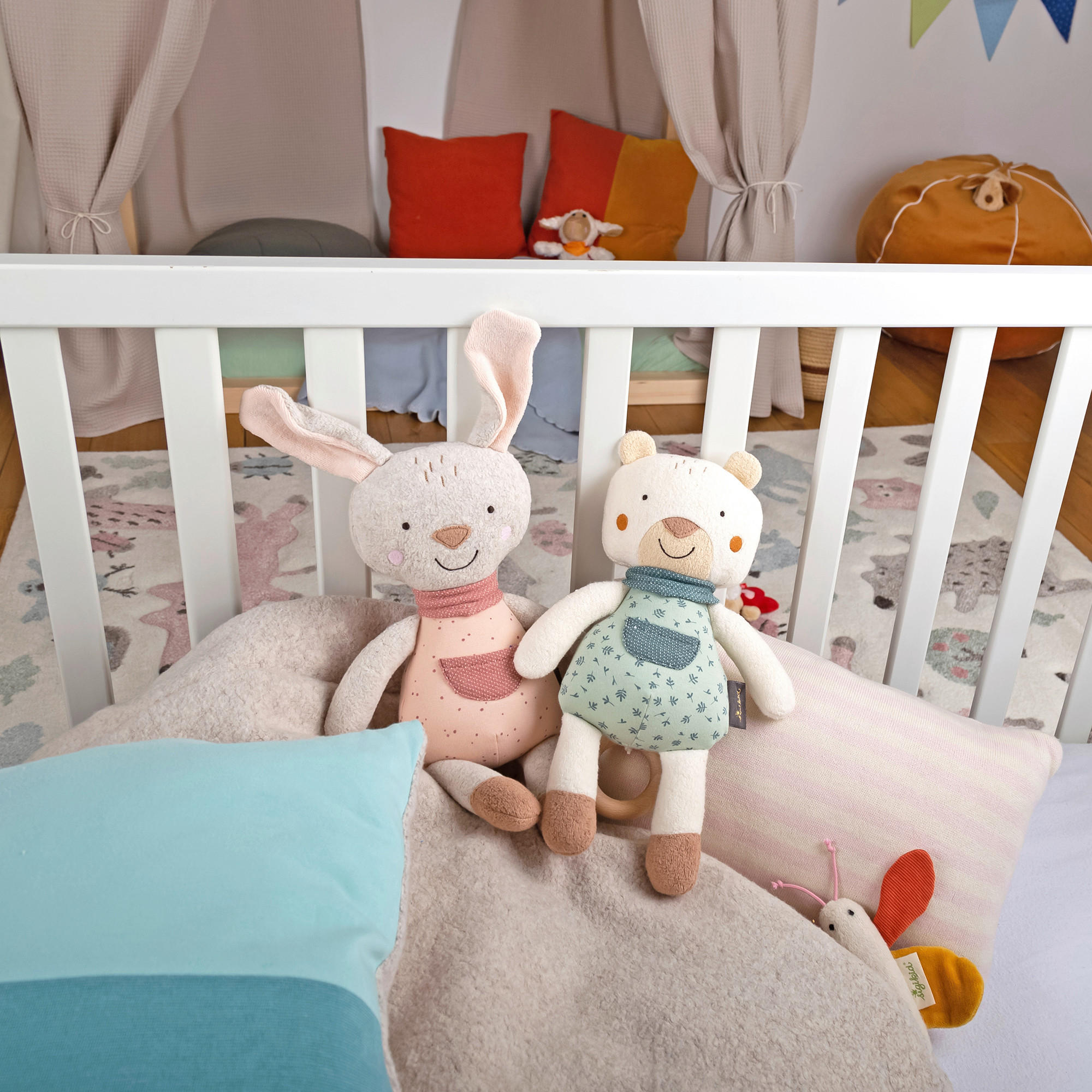 SPIELUHR 14/30/8 cm - Hellbraun/Beige, Basics, Holz/Textil (14/30/8cm) - Sigikid