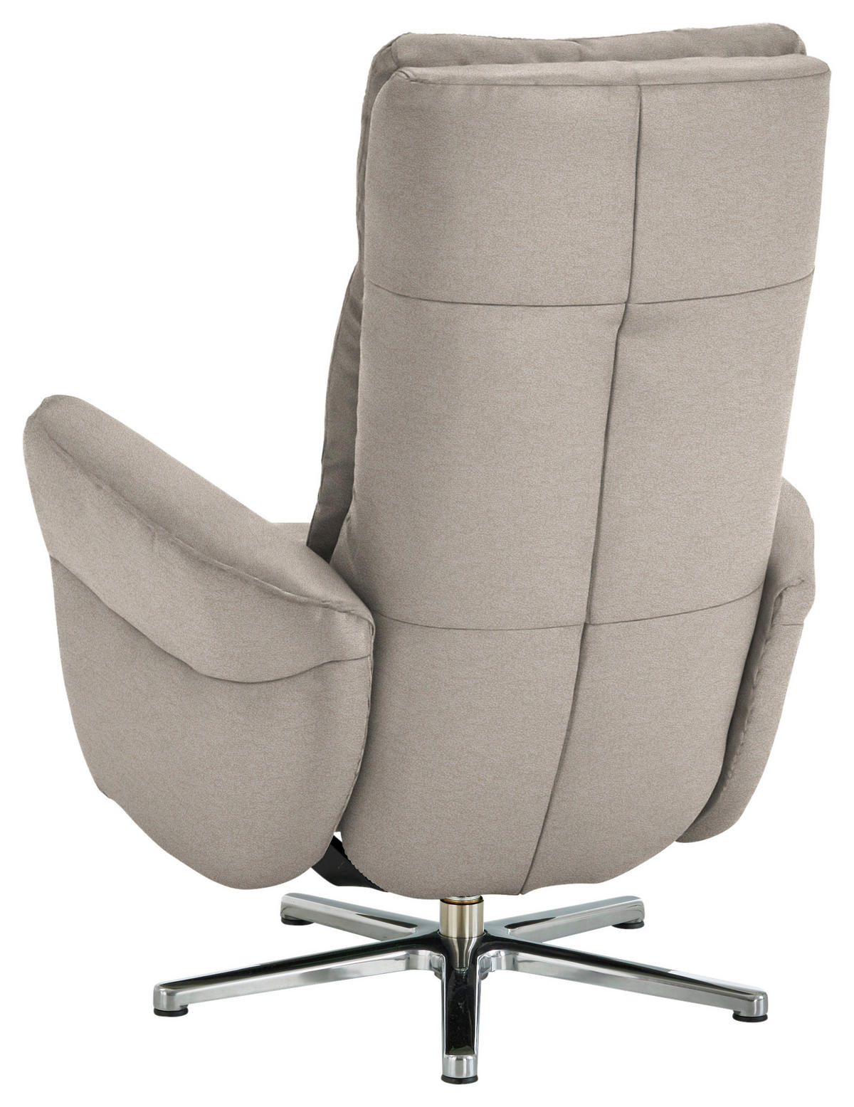 RELAXSESSEL in Textil Silberfarben  - Chromfarben/Silberfarben, Design, Textil/Metall (78/113/83cm) - Beldomo Speed