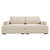 BIGSOFA Cord Beige  - Beige/Schwarz, Design, Textil (218/80/158cm) - home24