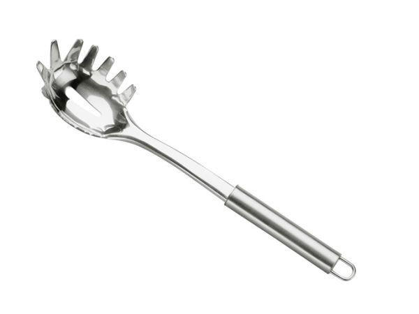 SPAGHETTILÖFFEL  - Edelstahlfarben, Basics, Metall (30cm) - Justinus