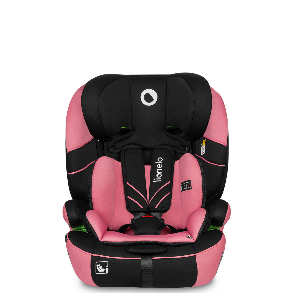KINDERAUTOSITZ Levi One i-Size  - Pink/Schwarz, Basics, Kunststoff/Textil (52/46.5/58cm) - Lionelo