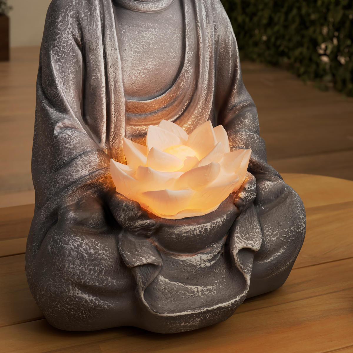 SOLÁRNÍ SVÍTIDLO, 17,8/15,3/27,9 cm - šedá/bílá, Lifestyle, plast (17,8/15,3/27,9cm) - Ambia Garden