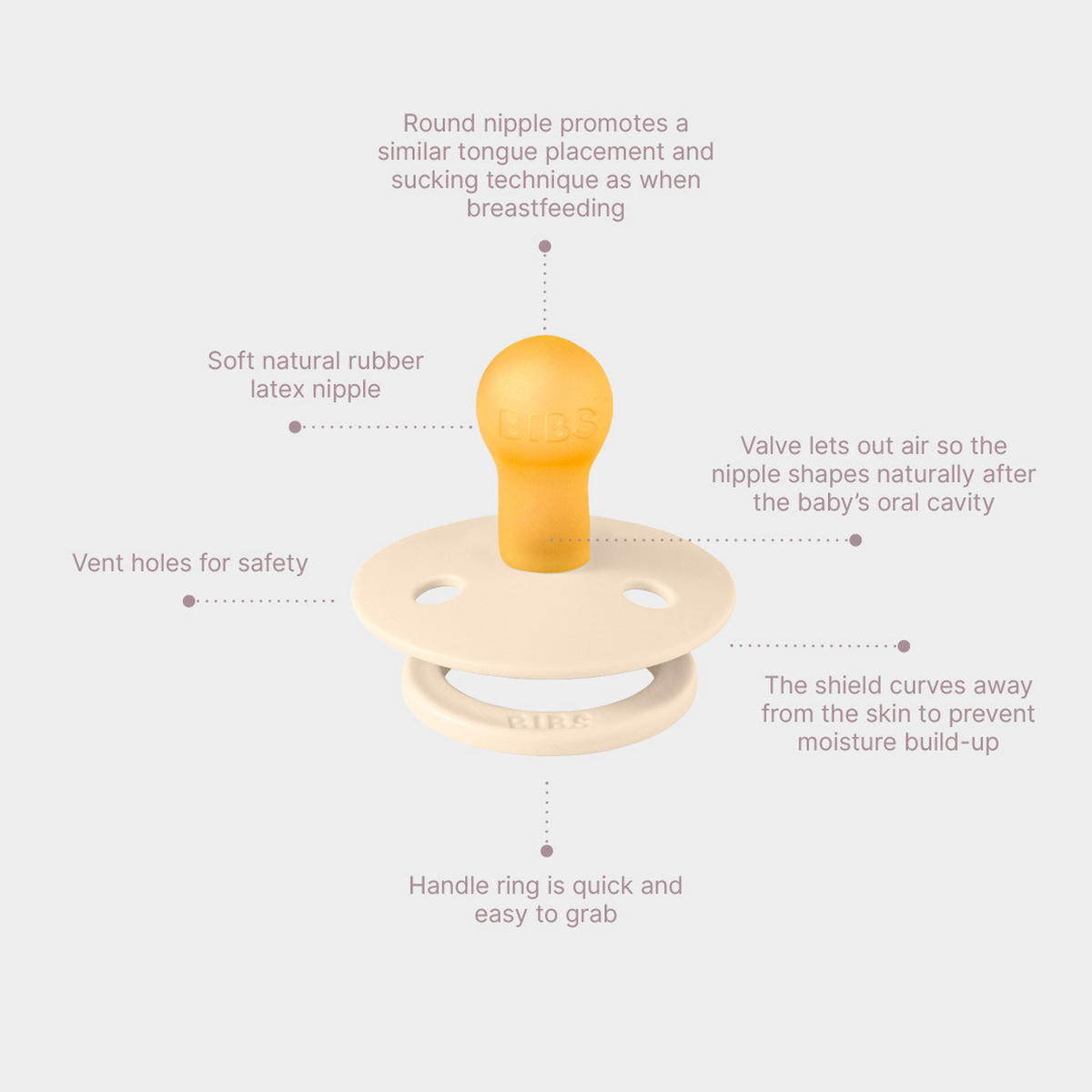 SCHNULLER 6 Monat(e)  - Dunkelorange/Altrosa, Basics, Naturmaterialien/Kunststoff (7,7/16,6/4,6cm)