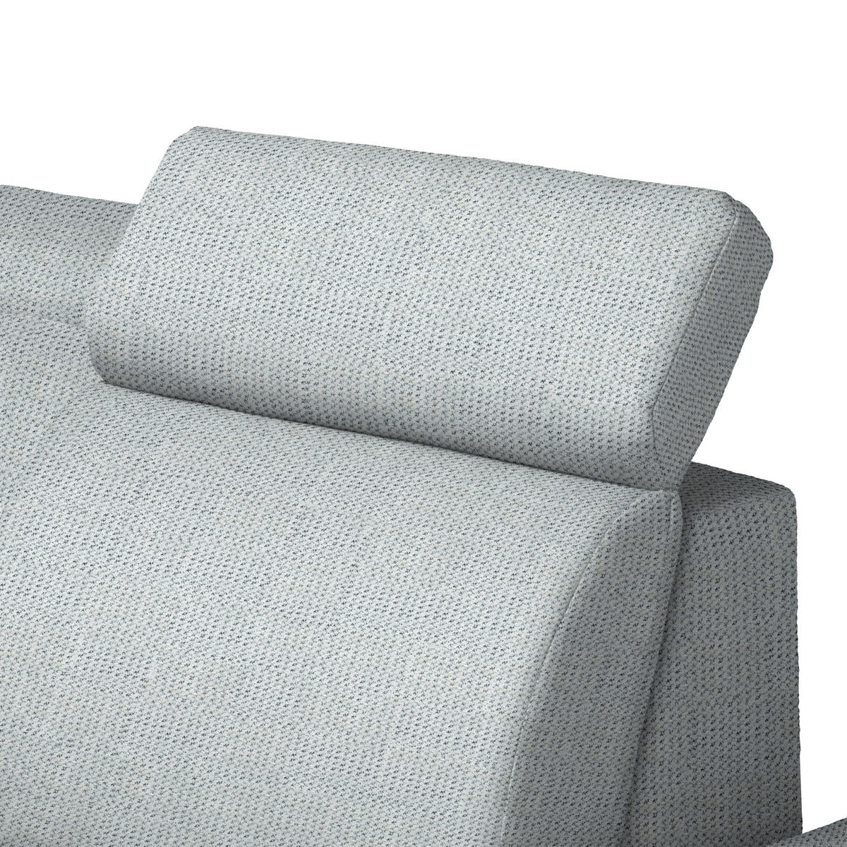 ECKSOFA Struktur Grauweiss  - Schwarz/Grauweiss, Design, Textil/Metall (270/292cm) - Stylife
