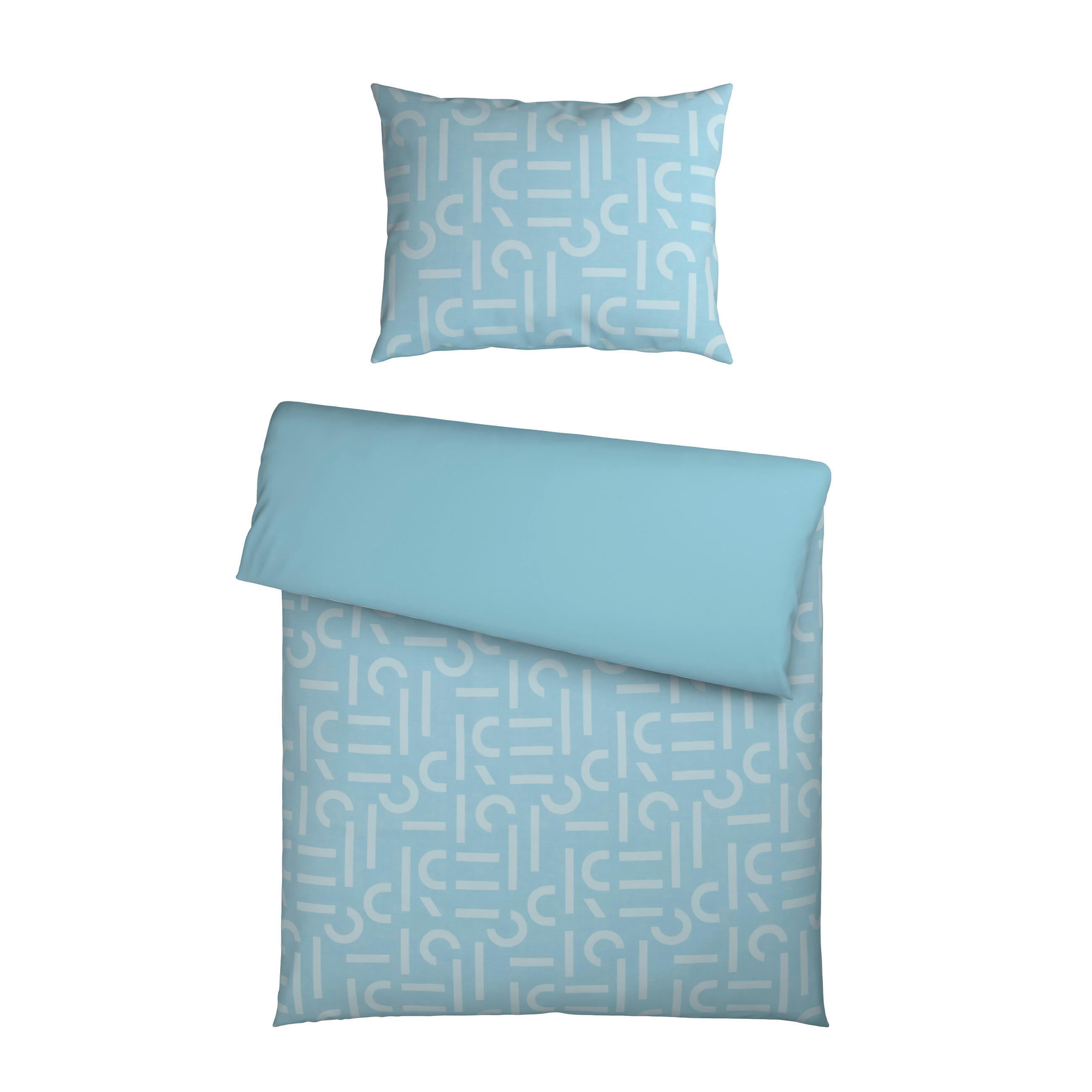 BETTWÄSCHE 2-teilig Esprit ScatterBig lime green Renforcé 140/200 cm  - Blau, Basics, Textil (140/200cm) - Esprit