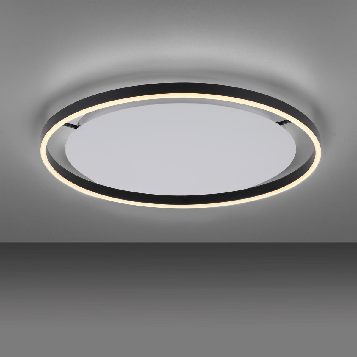 LED-DECKENLEUCHTE 58,5/58,5/5,3 cm   - Anthrazit, Design, Kunststoff/Metall (58,5/58,5/5,3cm)