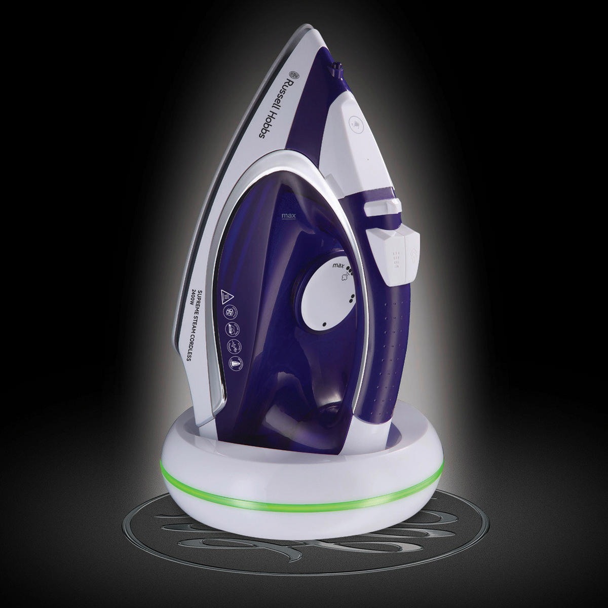 DAMPFBÜGELEISEN - Violett/Weiß, Basics, Kunststoff/Metall (18,4/29,8/18,4cm) - Russell Hobbs