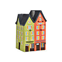 DEKOHAUS  - Anthrazit/Orange, Basics, Keramik (11/18/11cm)