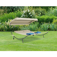 DOPPELLIEGE 130/137/200 cm  - Creme, Basics, Textil/Metall (130/137/200cm) - Gardenson