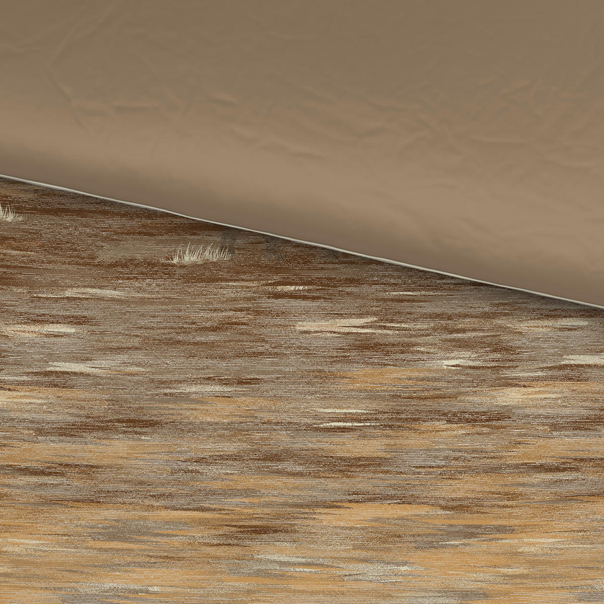 OBOUSTRANNÉ POVLEČENÍ, satén, šedohnědá, 140/200 cm - šedohnědá, textil (140/200cm) - Esposa