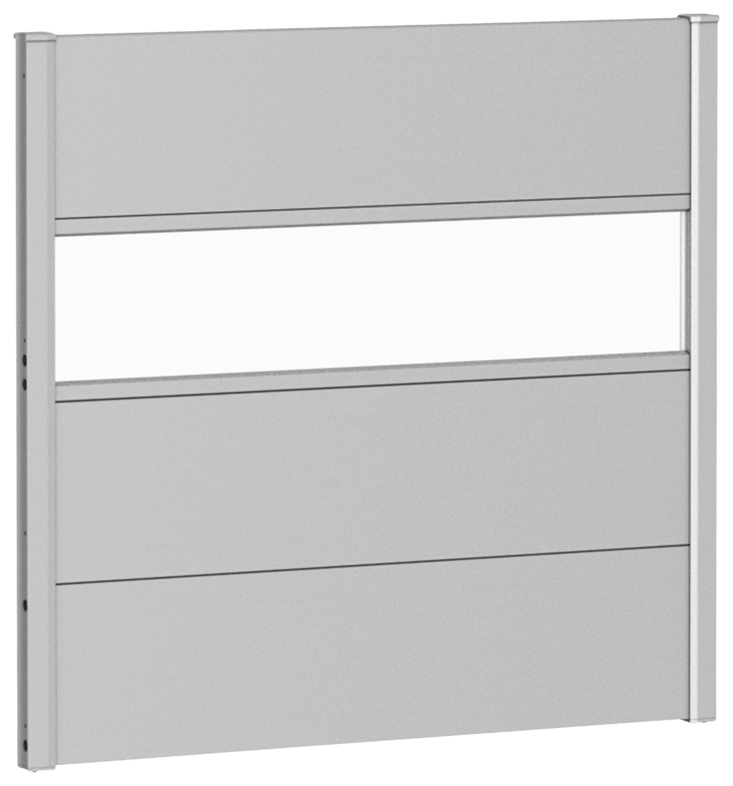 SICHTSCHUTZ - Silberfarben, Basics, Kunststoff/Metall (96/91/4,4cm) - Biohort