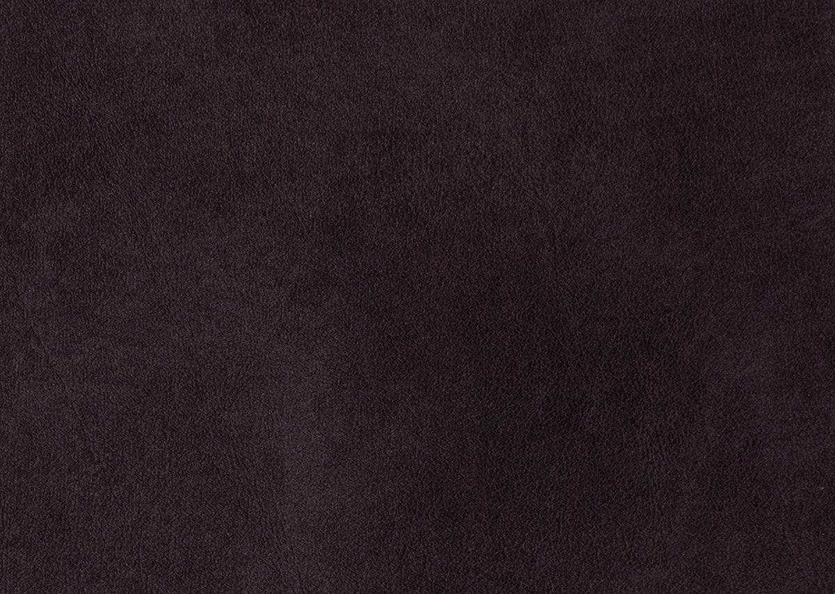 ECKSOFA in Velours Aubergine  - Aubergine/Schwarz, Konventionell, Textil/Metall (167/247cm) - Stylife