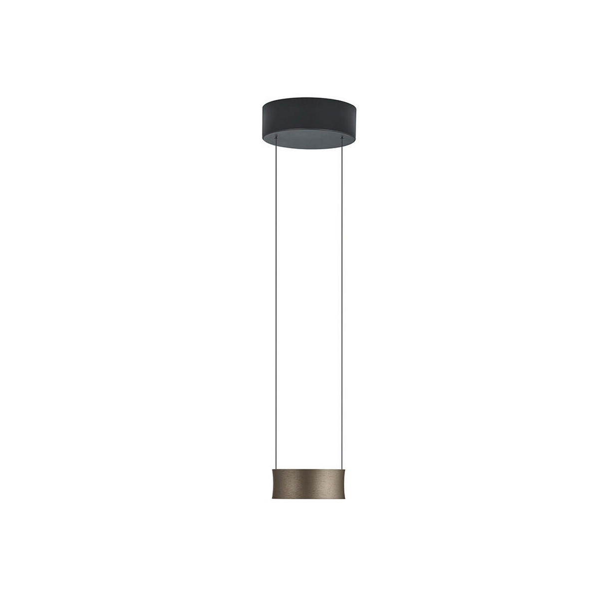 HÄNGELEUCHTE Impact 15/60-180 cm   - Bronzefarben, MODERN, Metall (15/60-180cm) - Bankamp