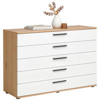 KOMMODE  in 120/82,2/46 cm  - Eichefarben/Anthrazit, KONVENTIONELL, Holz/Holzwerkstoff (120/82,2/46cm) - Dieter Knoll