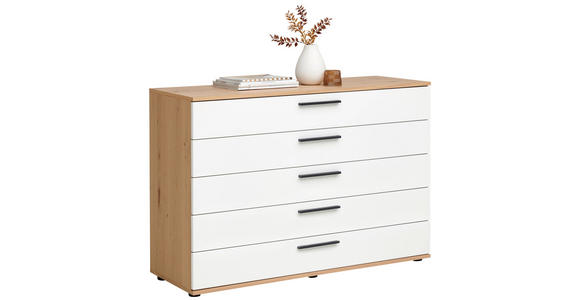 KOMMODE in 120/82,2/46 cm - Eichefarben/Anthrazit, KONVENTIONELL, Holz/Holzwerkstoff (120/82,2/46cm) - Dieter Knoll