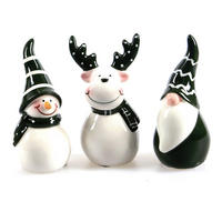 WEIHNACHTSFIGUR - Weiß/Grün, LIFESTYLE, Keramik (5/4,5/9,5cm) - X-Mas