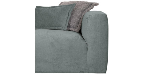 ECKSOFA in Chenille Hellblau  - Schwarz/Hellblau, Design, Kunststoff/Textil (175/280cm) - Landscape