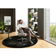 RELAXSESSEL in Leder Greige  - Edelstahlfarben/Greige, Design, Leder/Metall (76/119/86cm) - Dieter Knoll