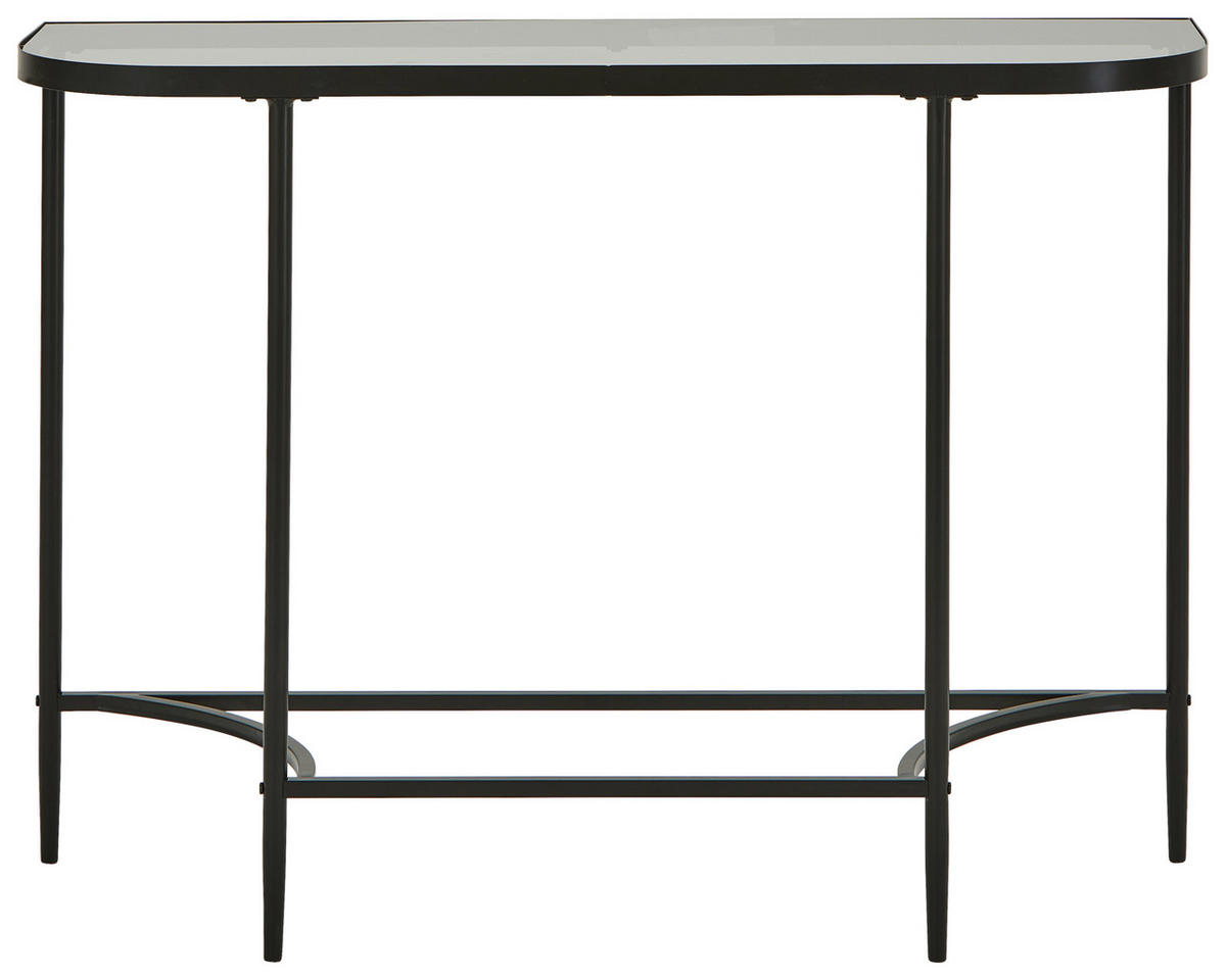 KONSOLENTISCH Schwarz  - Schwarz, Design, Glas/Metall (110/35/80cm) - Xora
