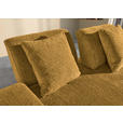 SCHLAFSOFA in Chenille Senfgelb  - Senfgelb/Schwarz, KONVENTIONELL, Kunststoff/Textil (235-255/80/116-138cm) - Carryhome