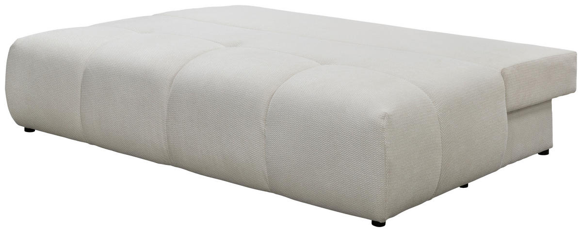 SCHLAFSOFA Struktur Creme  - Creme/Schwarz, Design, Textil (208/92/104cm) - MID.YOU