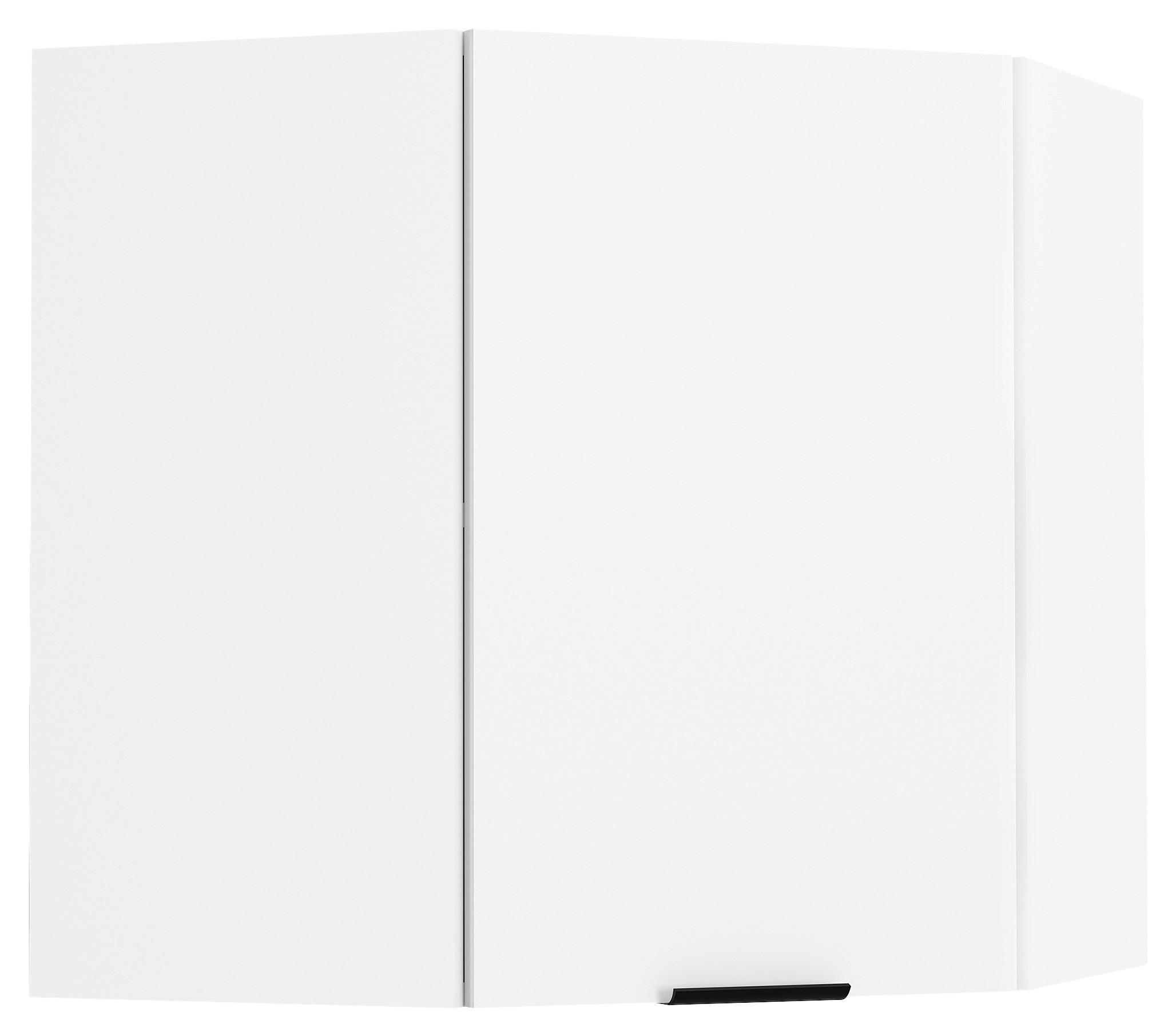 ECKOBERSCHRANK 57/60/57 cm  - Weiß, Trend, Holzwerkstoff/Kunststoff (57/60/57cm) - MID.YOU