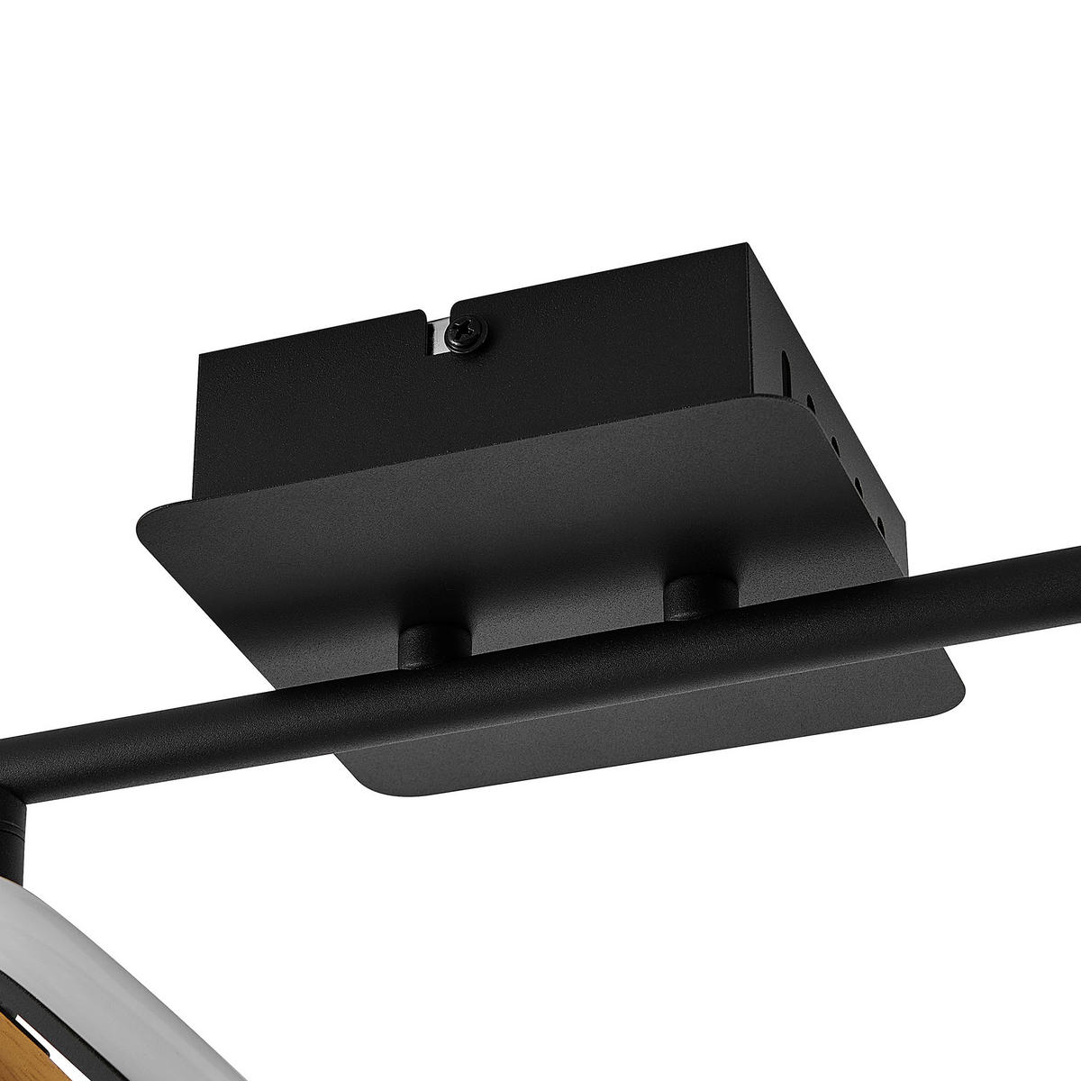 LED-STRAHLER Miriam 32/13,5/12 cm   - Eschefarben/Schwarz, Design, Holz/Kunststoff (32/13,5/12cm) - Novel
