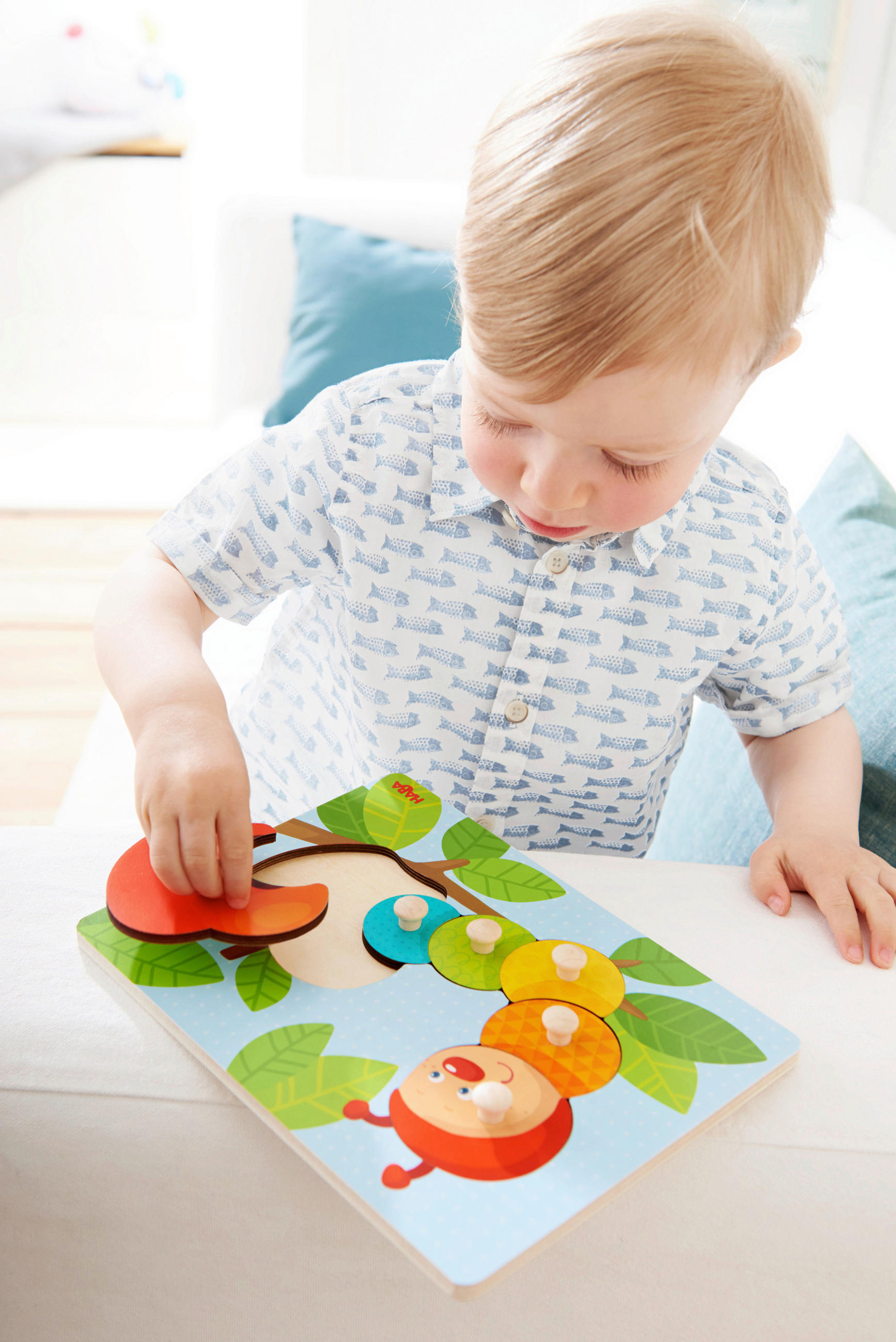 PUZZLE - Multicolor, Basics, Holz/Metall (22/17cm) - Haba