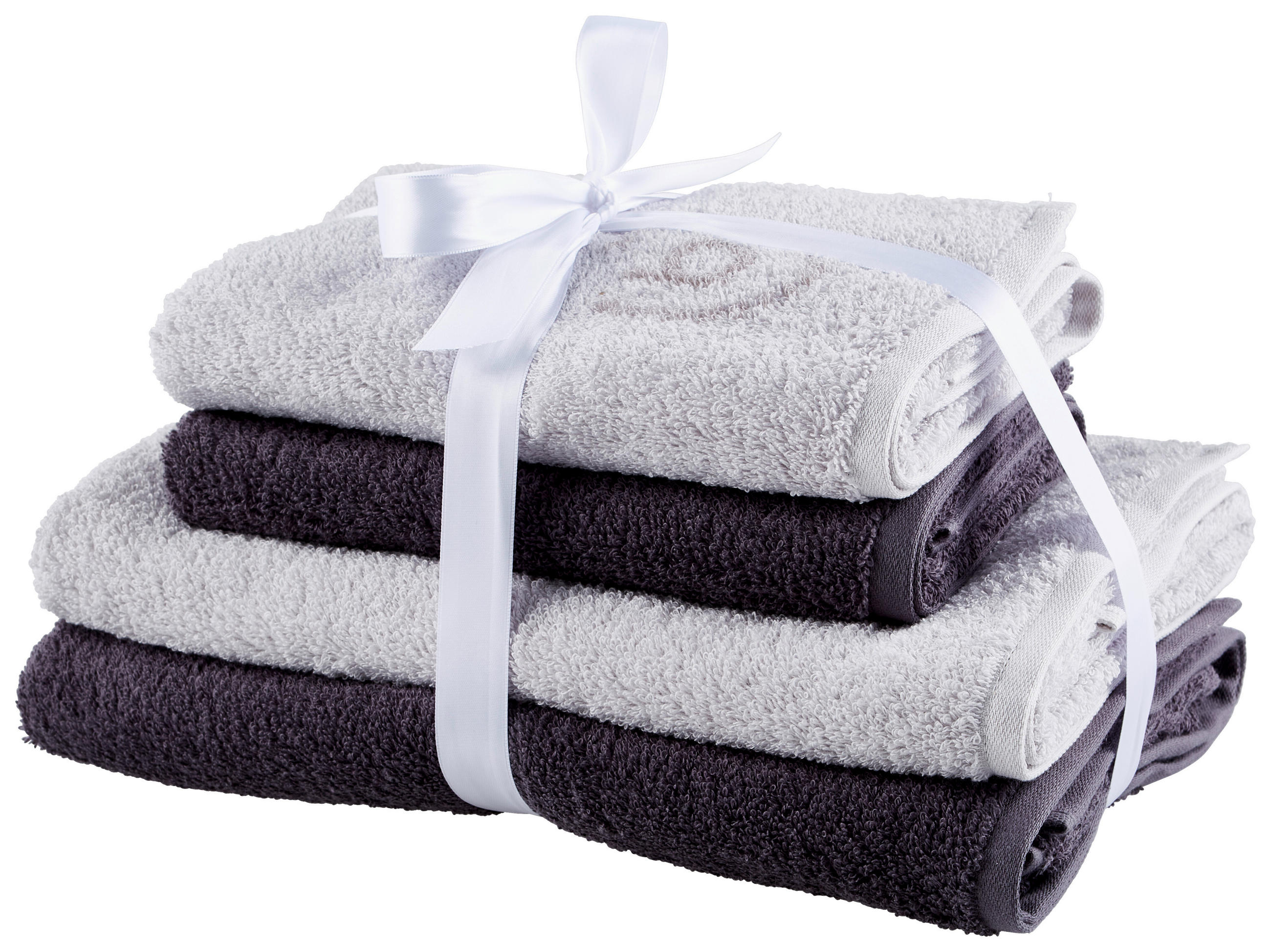 FROTTIERSET GINO Grau  - Grau, Basics, Textil (50/100cm) - Bugatti