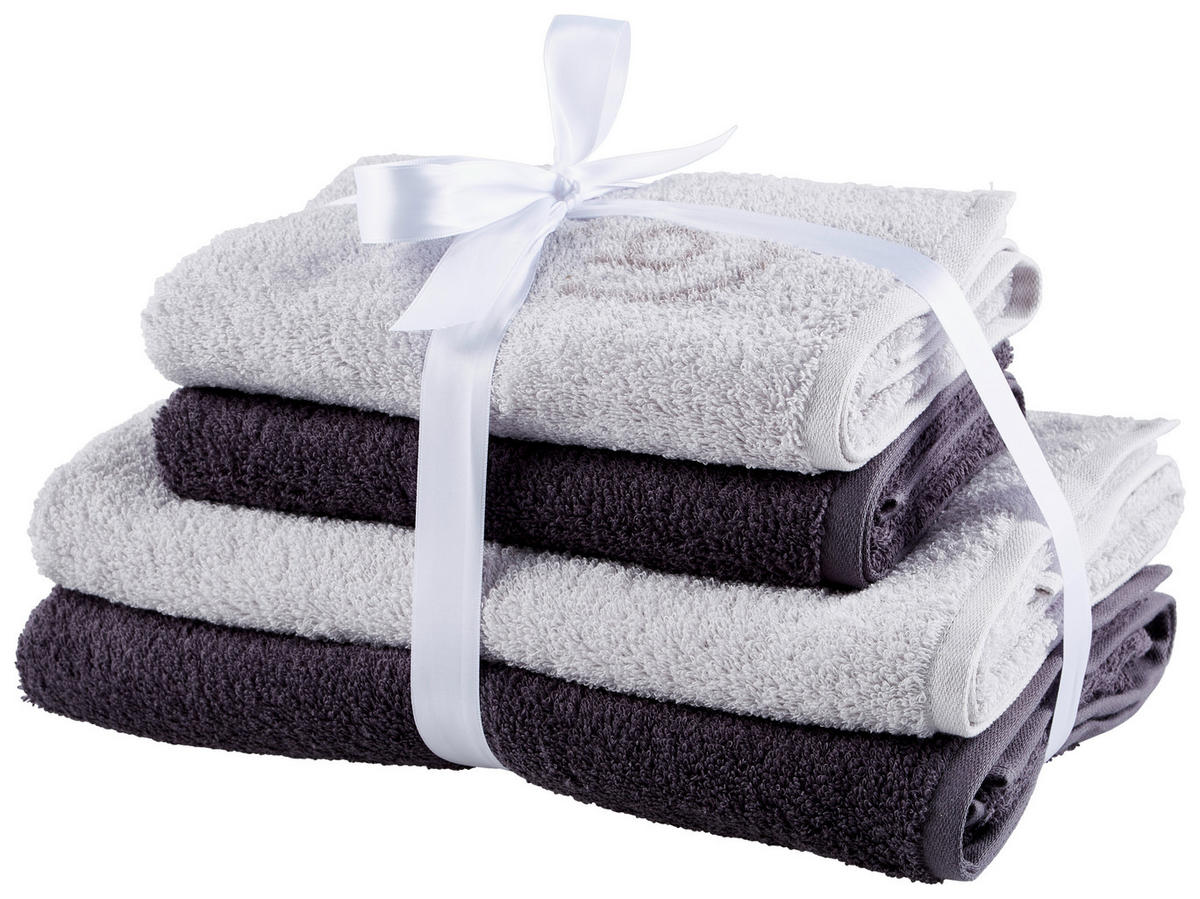 SET RUČNIKA 50/100 cm , siva  GINO  - siva, Basics, tekstil (50/100cm) - Bugatti