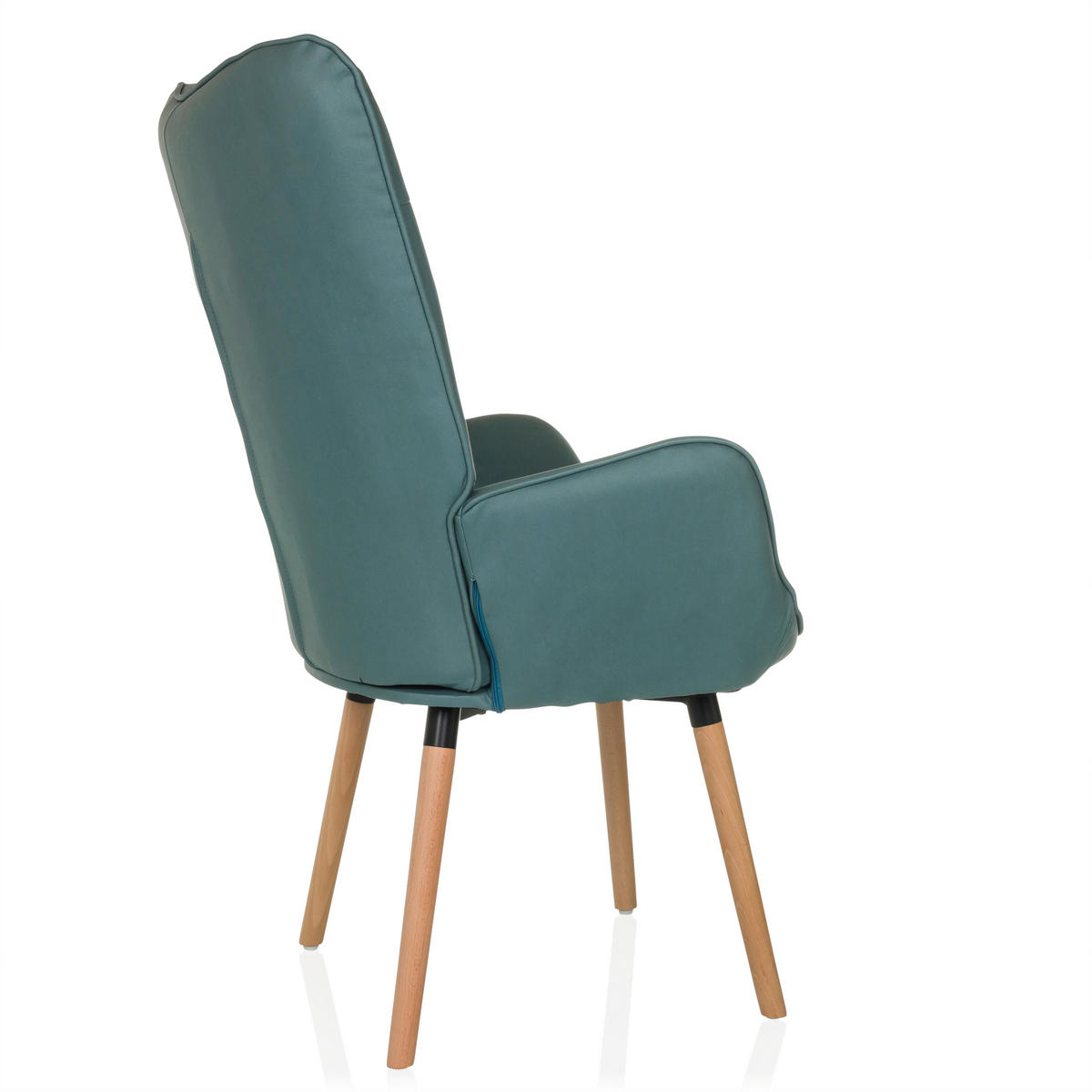 OHRENSESSEL in Velours Mintgrün  - Buchefarben/Mintgrün, MODERN, Holz/Textil (70/106/75cm) - MID.YOU