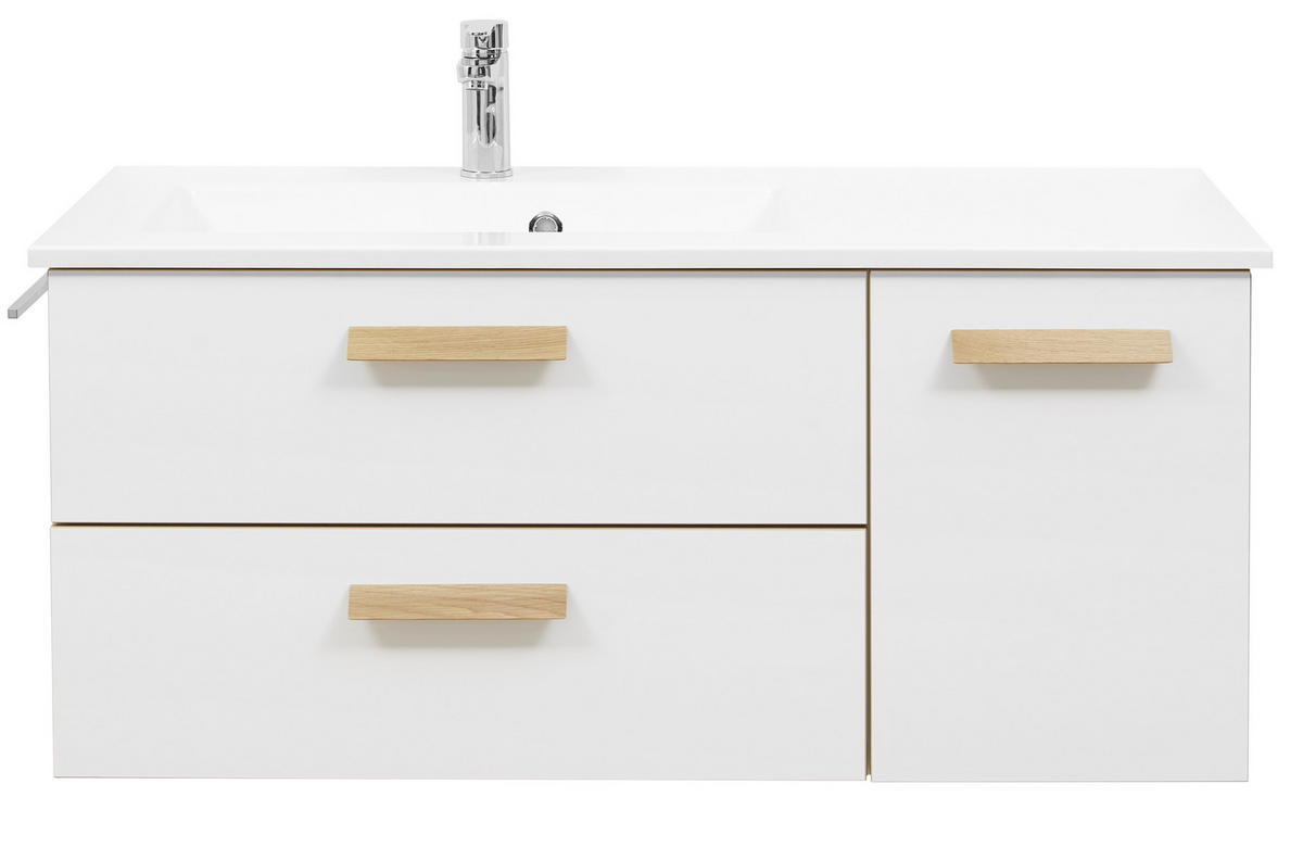 WASCHTISCHKOMBI 113 cm  - Weiß, KONVENTIONELL, Naturmaterialien/Holz (113cm) - Dieter Knoll