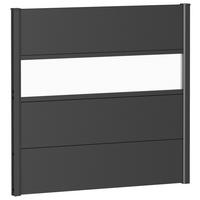 SICHTSCHUTZ - Dunkelgrau, Basics, Kunststoff/Metall (96/91/4,4cm) - Biohort