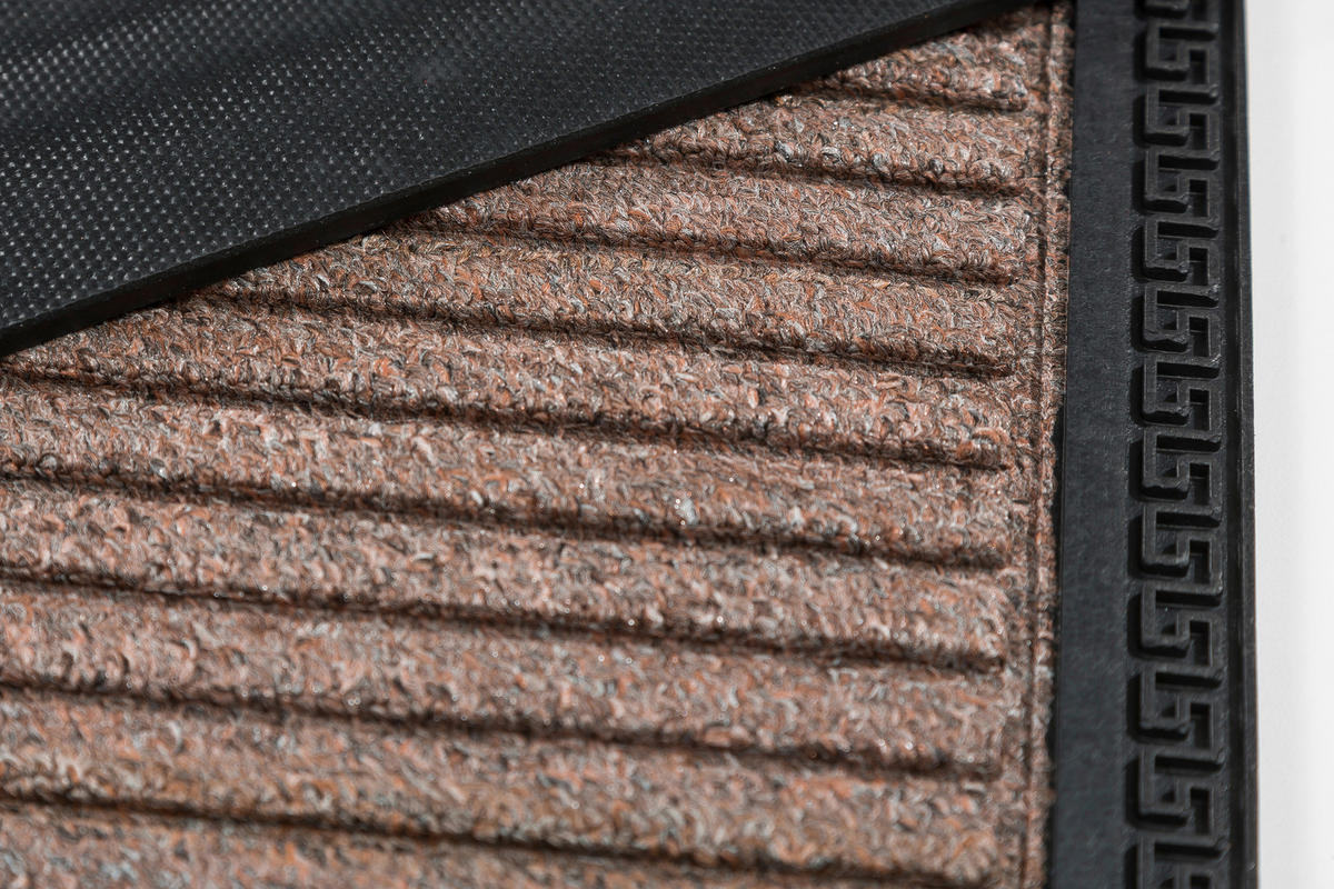 FUßMATTE  50/80 cm  Braun  Struktur  - Braun, Basics, Kunststoff/Textil (50/80cm) - Astra