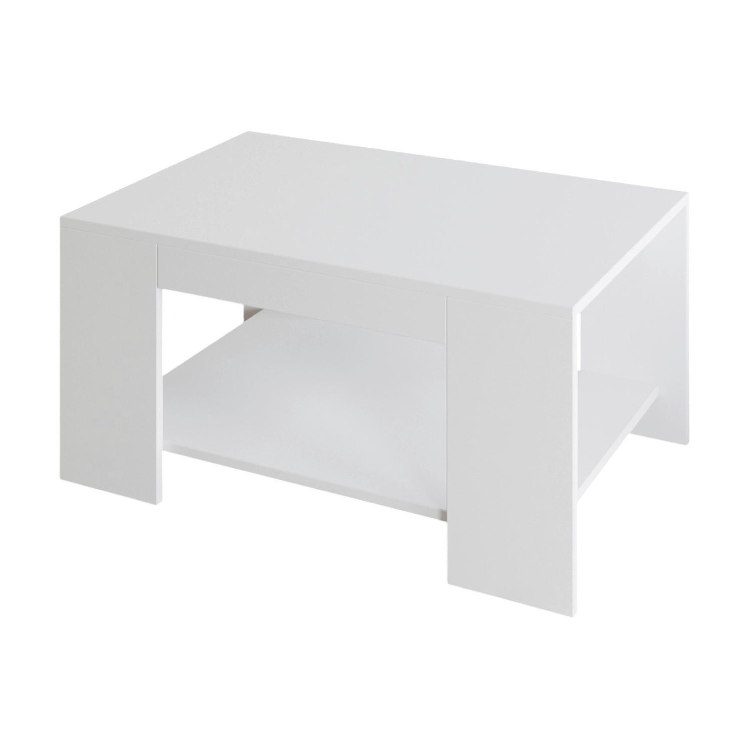 Livetastic Couchtisch Lina Couchtisch Weiß 60x44x90 cm