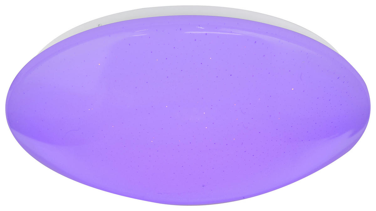 LED-DECKENLEUCHTE - Opal/Weiß, Basics, Kunststoff/Metall (39/11cm) - Globo