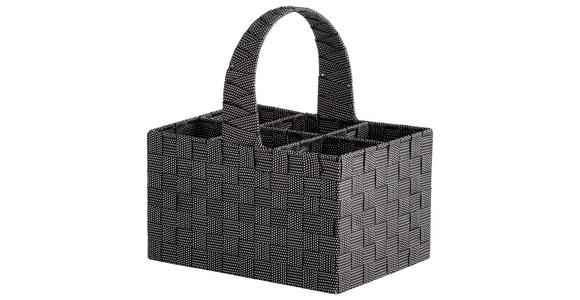 Flaschenkorb  - Schwarz, Basics, Kunststoff (32/18/22cm) - Landscape