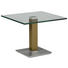 BEISTELLTISCH in Metall, Glas 60/60/46-65 cm - Edelstahlfarben/Gelb, Design, Glas/Kunststoff (60/60/46-65cm) BEISTELLTISCH in Metall, Glas 60/60/46-65 cm - Edelstahlfarben/Gelb, Design, Glas/Kunststoff (60/60/46-65cm)