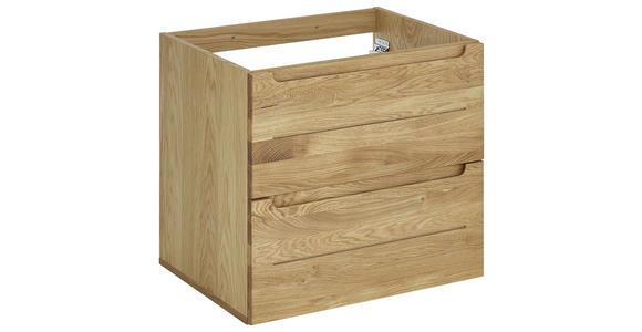 WASCHBECKENUNTERSCHRANK 60/54/46 cm  - Eichefarben, KONVENTIONELL, Holz/Holzwerkstoff (60/54/46cm) - Linea Natura