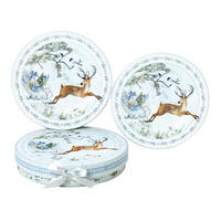 KUCHENTELLERSET 2-teilig  - Multicolor, LIFESTYLE, Karton/Keramik (19,05cm) - X-Mas