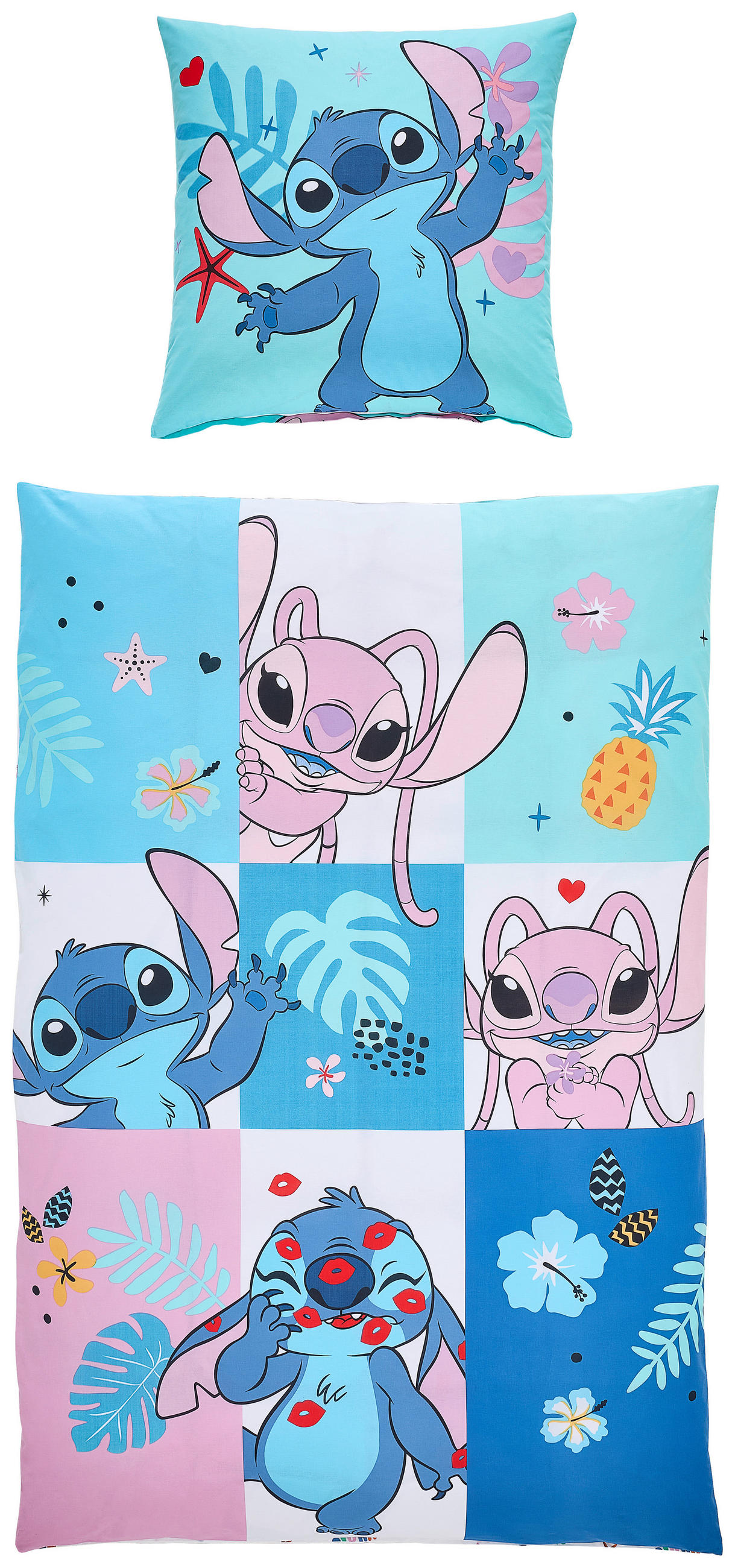 Thumbnail - Disney Wendebettwäsche, Mehrfarbig, Textil, 135x200 cm, Oeko-Tex® Standard 100, Oeko-Tex® Made IN Green, pflegeleicht, s...