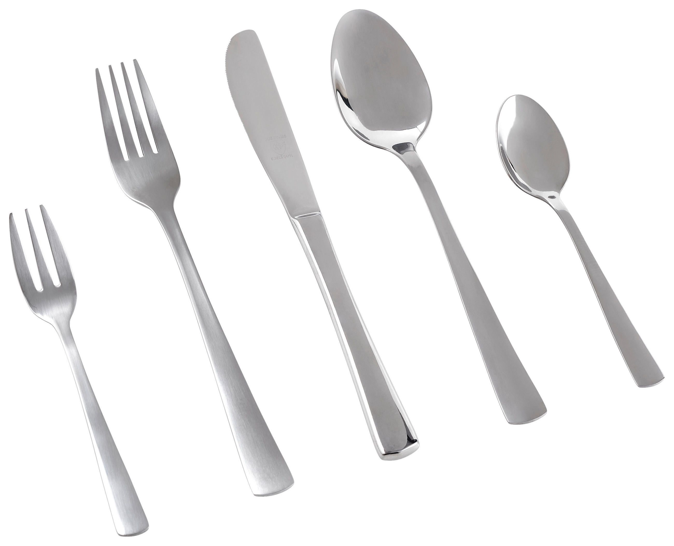 BESTECKSET ATHENE 60/1 60-teilig Edelstahl  - Chromfarben, Basics, Metall (37,5/3,5/24cm) - Justinus