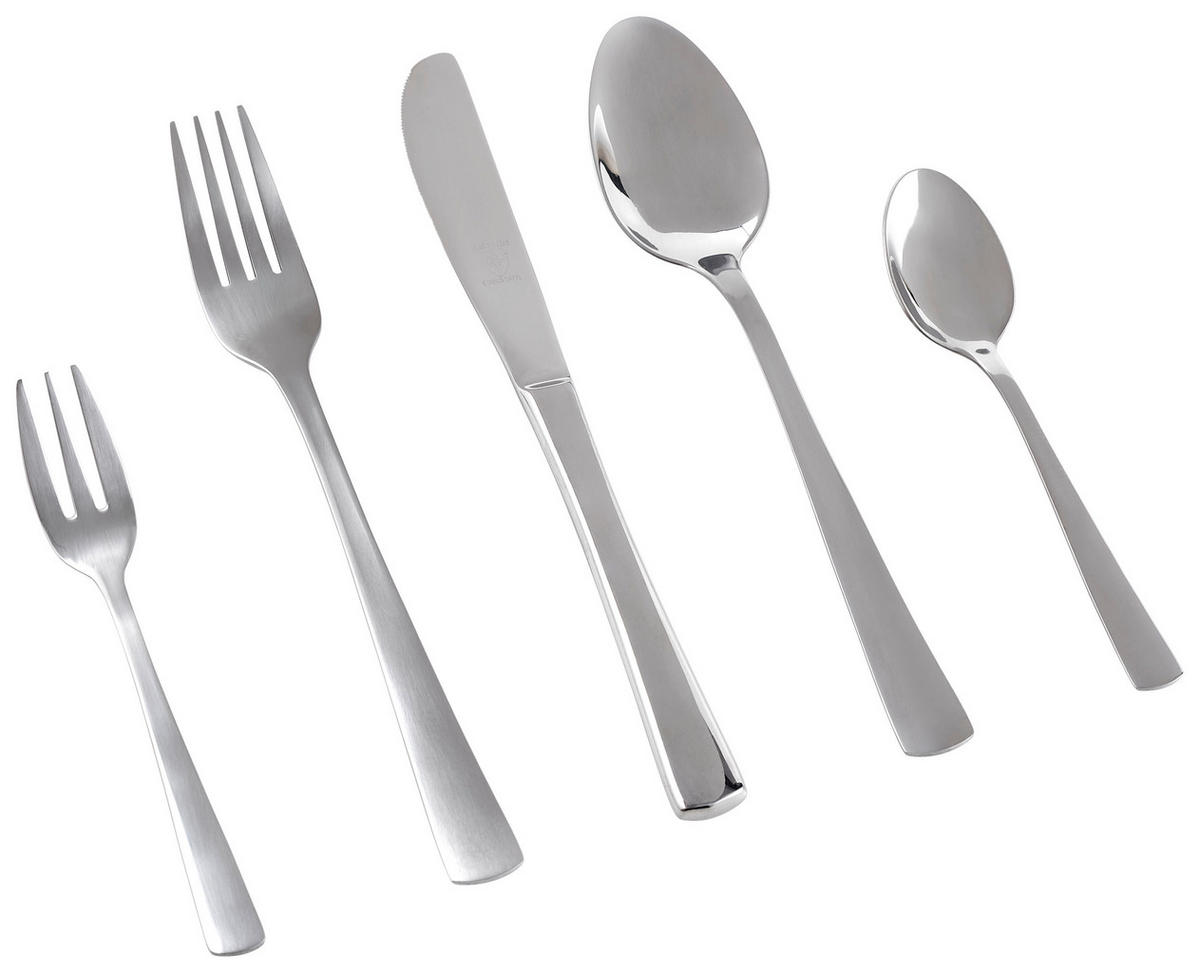 SET DE TACÂMURI 60 piese  ATHENE 60/1  - culoare crom, Basics, metal (37,5/3,5/24cm) - Justinus