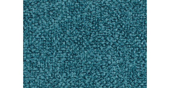 ECKSOFA Petrol Velours - Petrol/Schwarz, Design, Textil/Metall (299/264cm) - Novel
