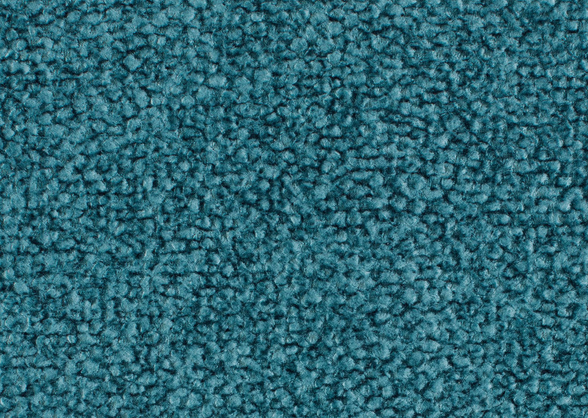 ECKSOFA Petrol Velours  - Petrol/Schwarz, Design, Textil/Metall (299/264cm) - Novel