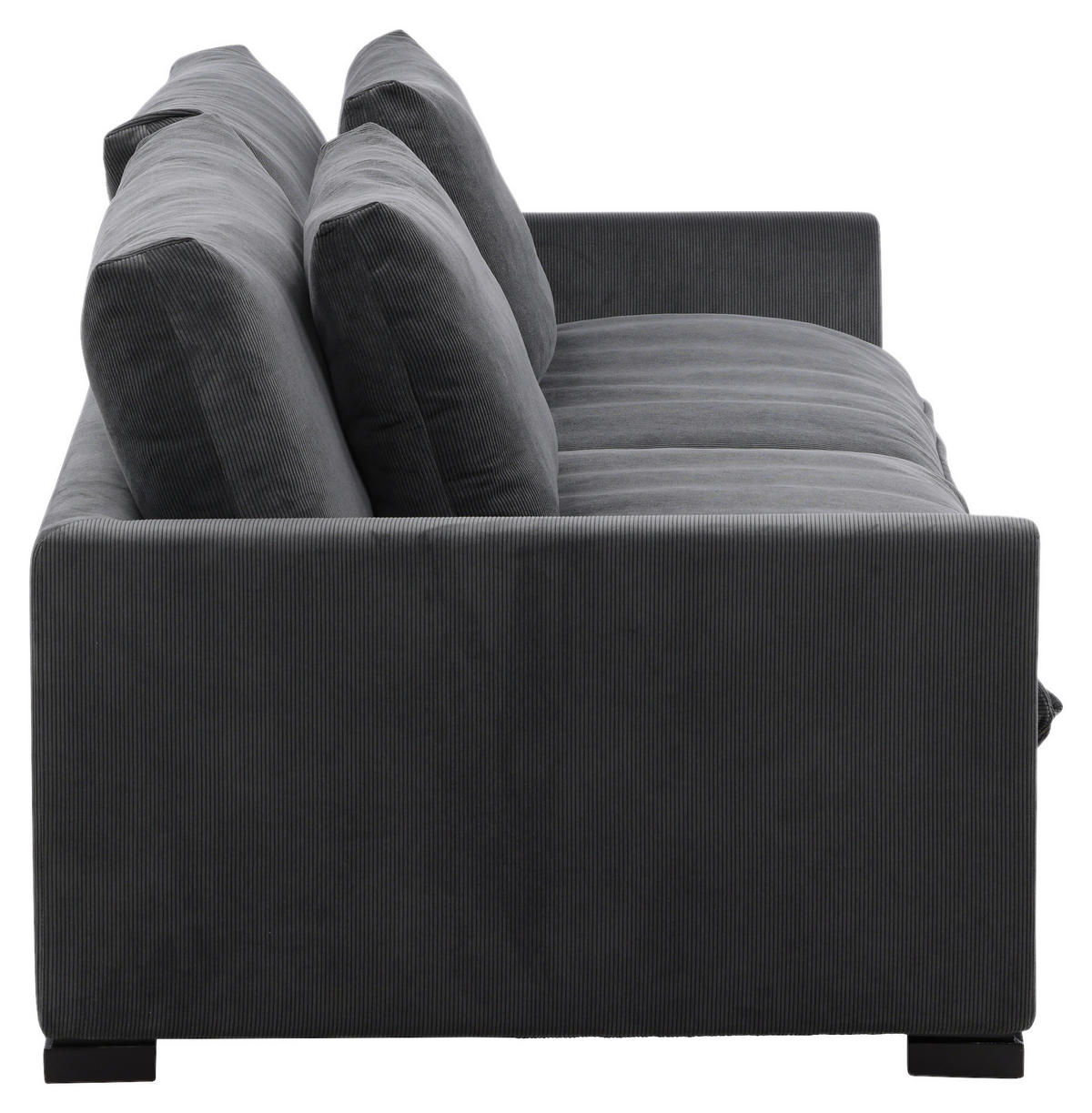 3-SITS SOFFA i mörkgrå  - mörkgrå, Design, trä/textil (270/82/105cm) - Livetastic